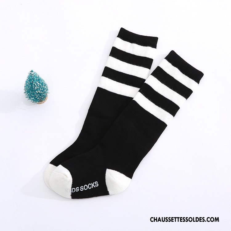Chaussettes Mi Hautes Garçon Mode Enfant Bébé Le Nouveau L'automne Simple Pure Gris