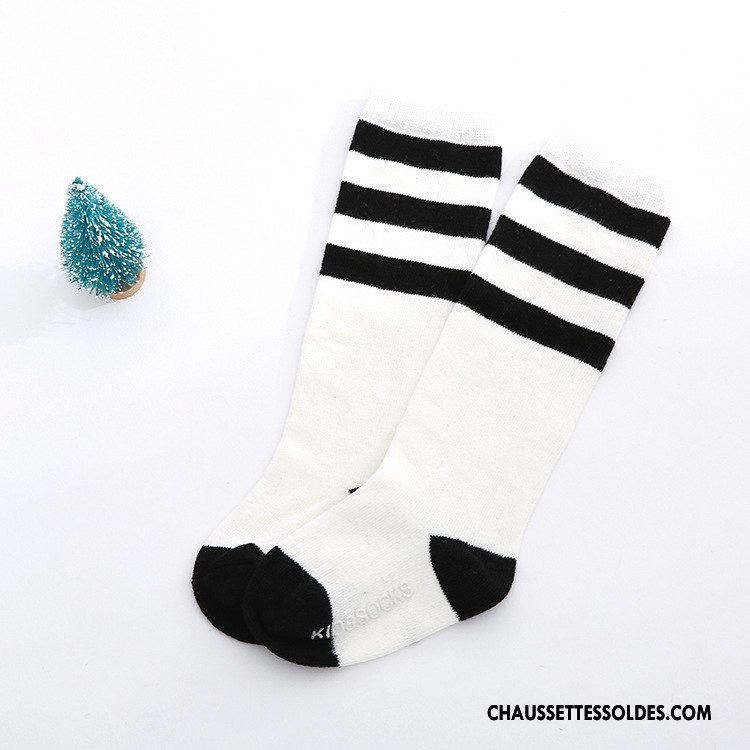 Chaussettes Mi Hautes Garçon Mode Enfant Bébé Le Nouveau L'automne Simple Pure Gris