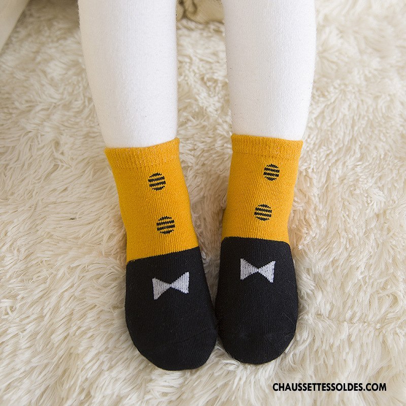 Chaussettes Mi Hautes Garçon Nouveau Été Antidérapant Bébé Printemps Chaussette Basse Coupée Bleu