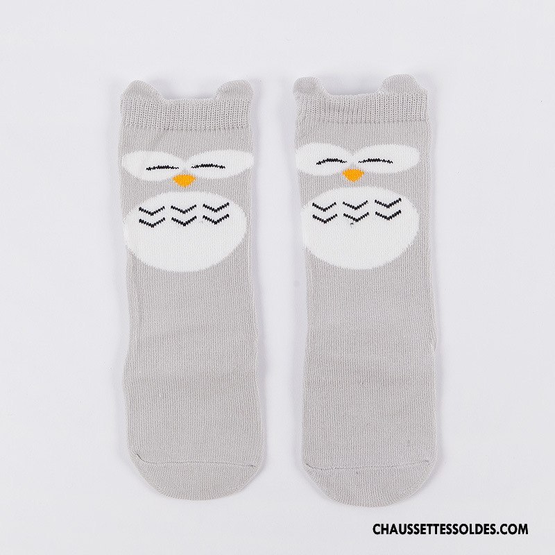 Chaussettes Mi Hautes Garçon Printemps Milieu Antidérapant Le Nouveau Bouche Libre Bébé Marron / Brun