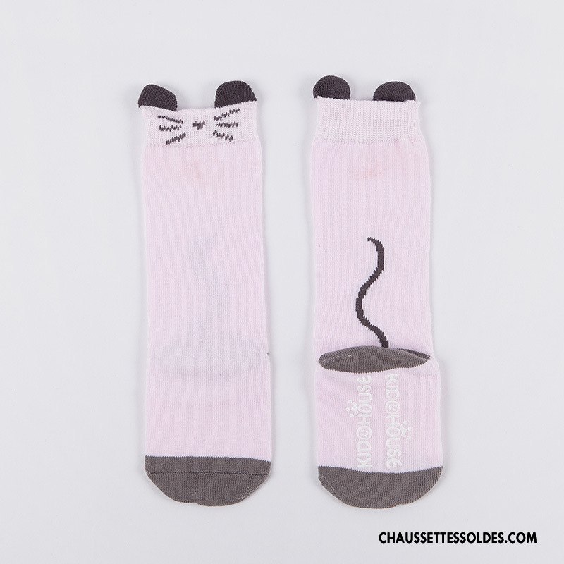 Chaussettes Mi Hautes Garçon Printemps Milieu Antidérapant Le Nouveau Bouche Libre Bébé Marron / Brun