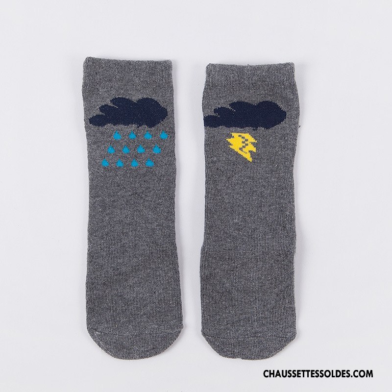 Chaussettes Mi Hautes Garçon Printemps Milieu Antidérapant Le Nouveau Bouche Libre Bébé Marron / Brun