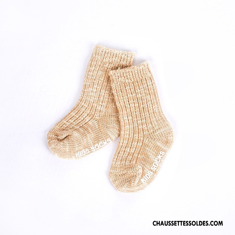 Chaussettes Mi Hautes Garçon Renforcé Bambou Bébé L'automne Chaussette Courte Yarn Gris
