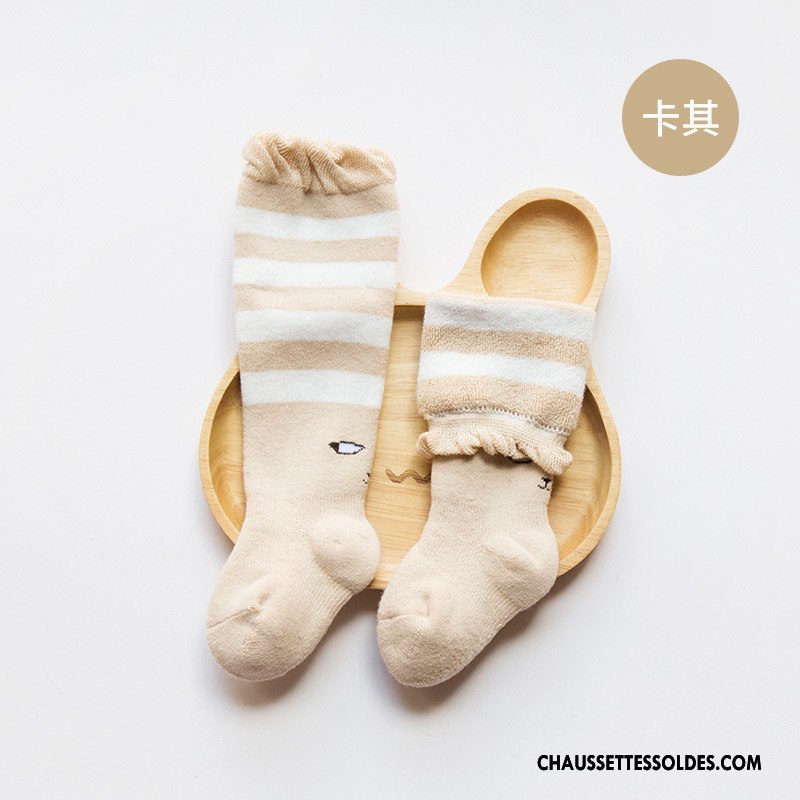 Chaussettes Mi Hautes Garçon Renforcé Coton Bio Bébé L'automne Hiver Le Nouveau Bleu