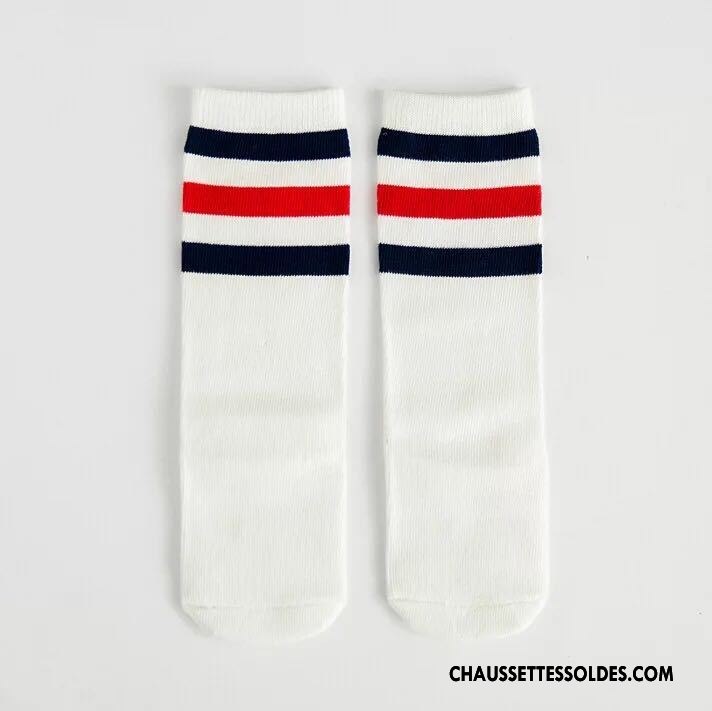 Chaussettes Mi Hautes Garçon Respirant Enfant 100% Coton Milieu Créatif Charmant Marron / Brun