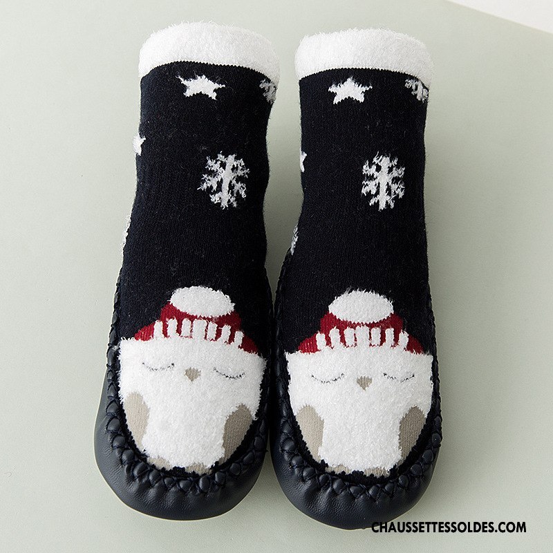 Chaussettes Mi Hautes Garçon Terry Bébé Thermiques Enfant L'automne Petit Gris