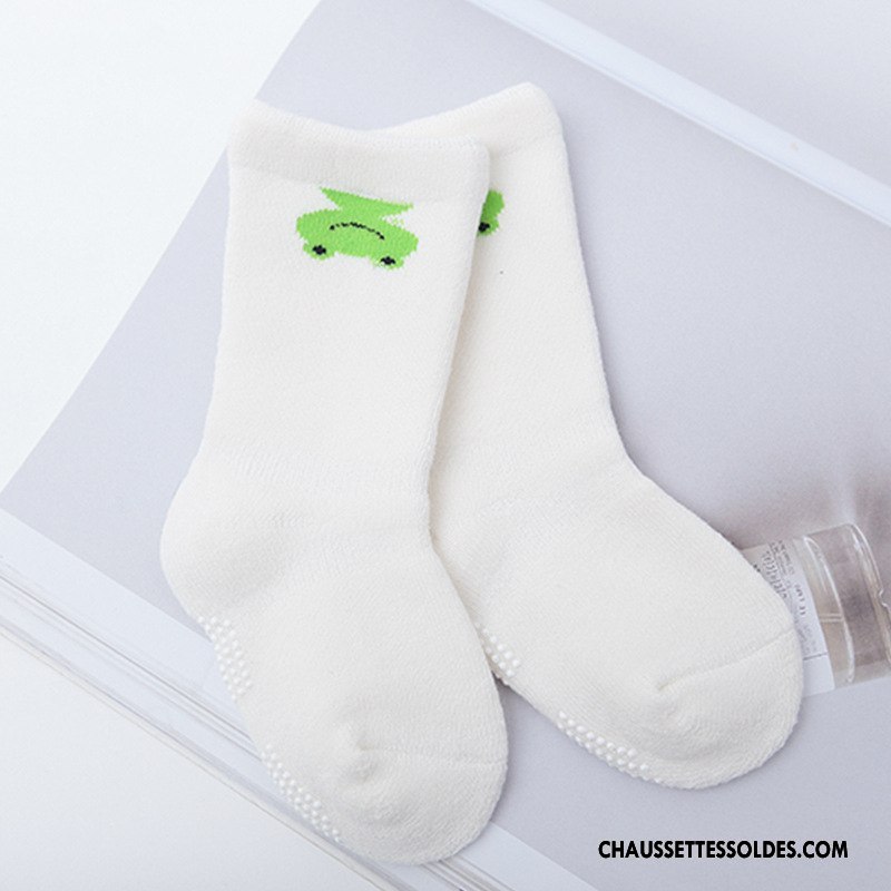 Chaussettes Mi Hautes Garçon Ultra Nouveau Antidérapant Longue Terry Bébé Bleu