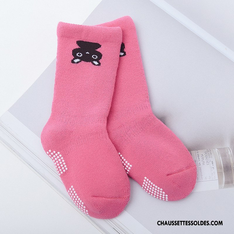 Chaussettes Mi Hautes Garçon Ultra Nouveau Antidérapant Longue Terry Bébé Bleu