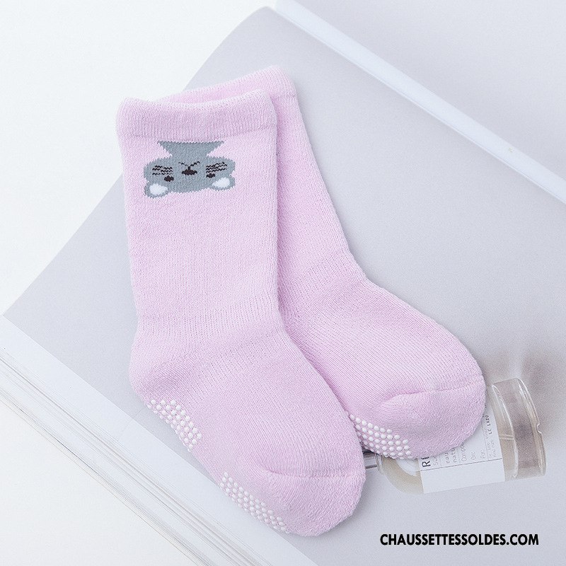 Chaussettes Mi Hautes Garçon Ultra Nouveau Antidérapant Longue Terry Bébé Bleu