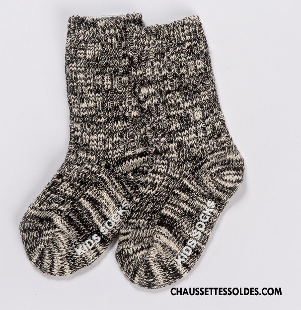 Chaussettes Mi Hautes Garçon Yarn Enfant De Laine Coton Bio Petit L'automne Jaune