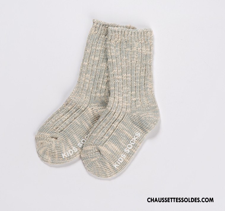 Chaussettes Mi Hautes Garçon Yarn Enfant De Laine Coton Bio Petit L'automne Jaune