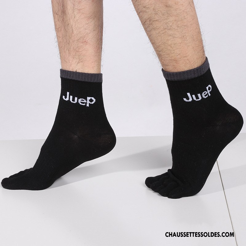 Chaussettes Mi Hautes Homme 100% Coton Coton Bio Cinq Doigts Livraison Gratuite Été Antibactérien Vert