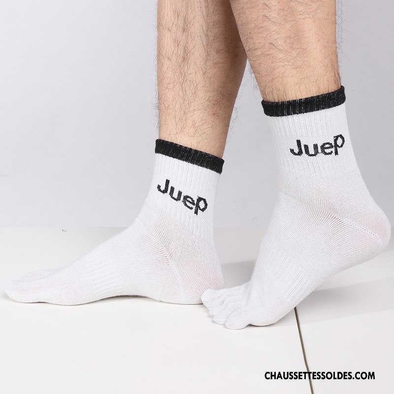 Chaussettes Mi Hautes Homme 100% Coton Coton Bio Cinq Doigts Livraison Gratuite Été Antibactérien Vert
