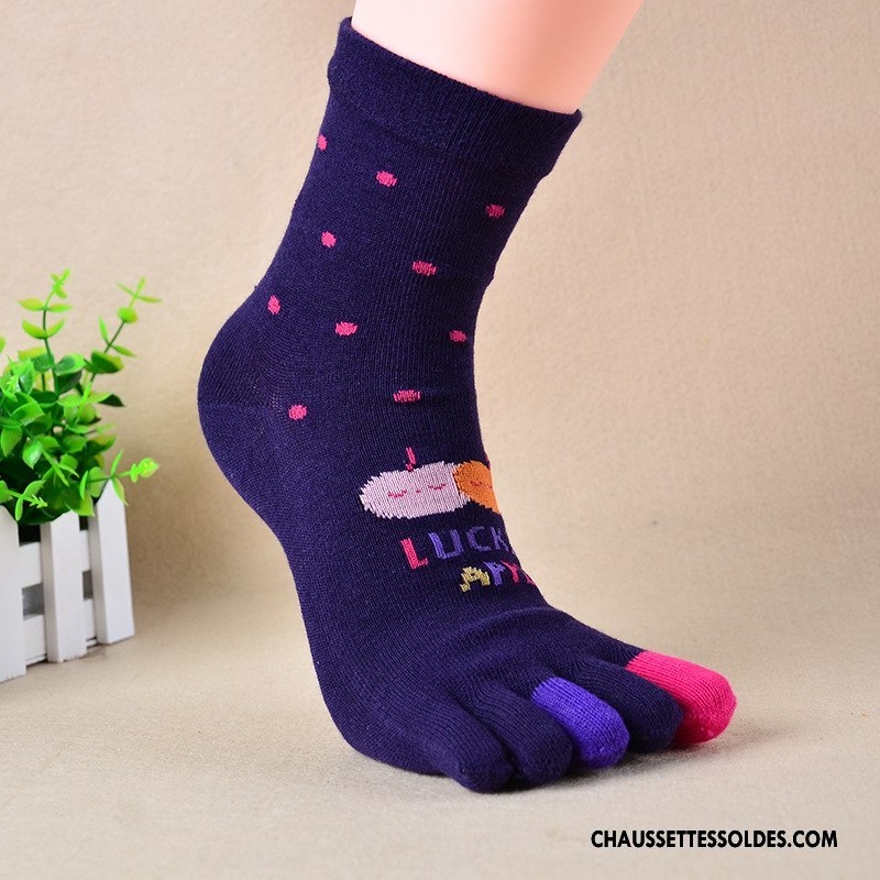 Chaussettes Mi Hautes Homme 100% Coton Livraison Gratuite Hiver L'automne Renforcé Femme Bleu