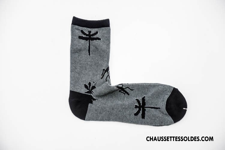 Chaussettes Mi Hautes Homme 100% Coton Tendance Nation L'automne Milieu Hiver Gris