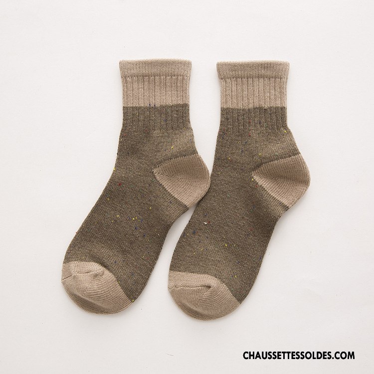 Chaussettes Mi Hautes Homme Absorber La Sueur Ultra Hiver Yarn Le Nouveau L'automne Gris