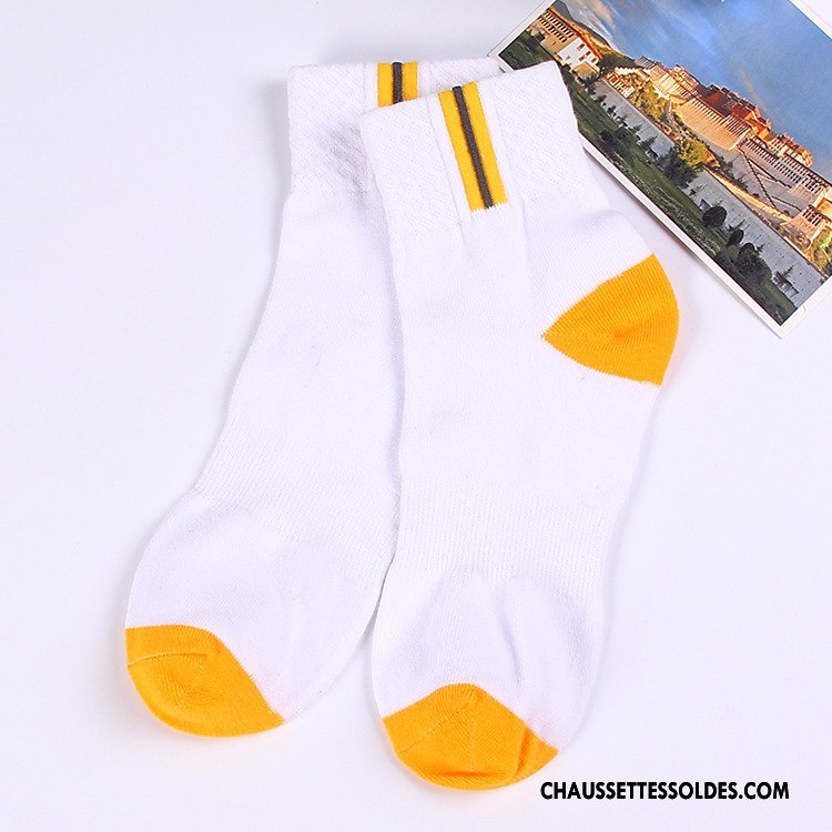 Chaussettes Mi Hautes Homme Anti-odeur Coton Bio Mouvement Hiver Basket 100% Coton