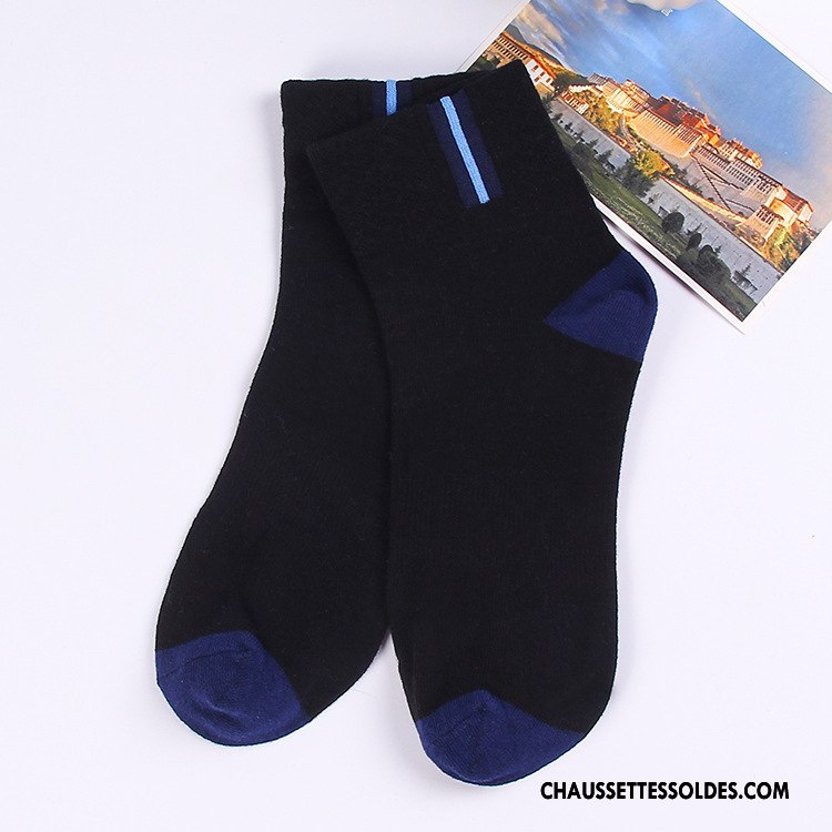 Chaussettes Mi Hautes Homme Anti-odeur Coton Bio Mouvement Hiver Basket 100% Coton