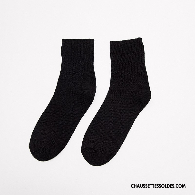 Chaussettes Mi Hautes Homme Bouche Libre Hiver Milieu L'automne Pure Marron / Brun