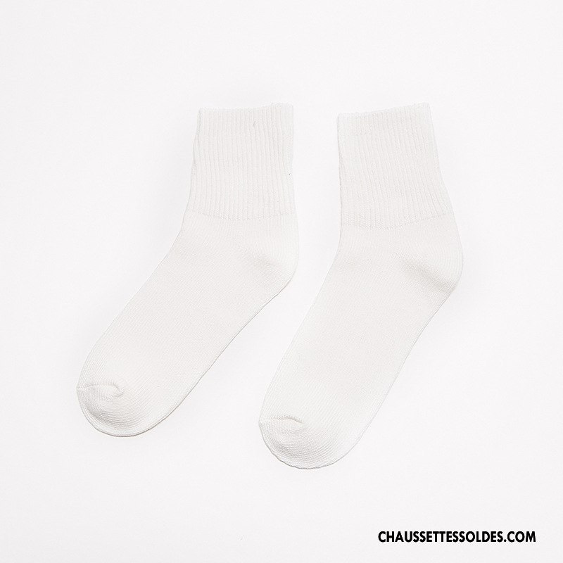 Chaussettes Mi Hautes Homme Bouche Libre Hiver Milieu L'automne Pure Marron / Brun