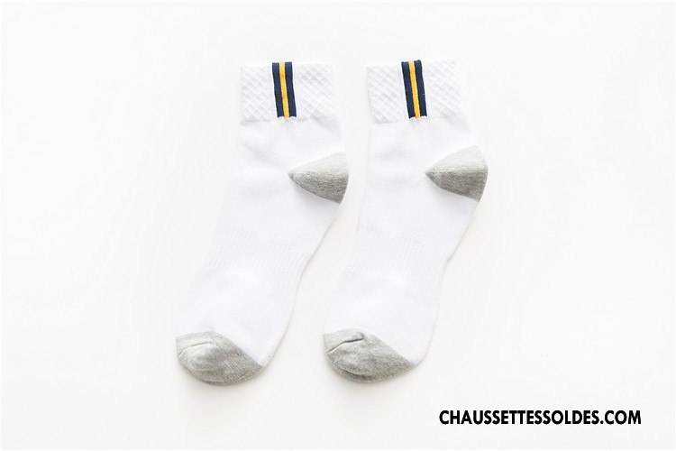 Chaussettes Mi Hautes Homme Chaussette Courte Coton Bio Milieu Toutes Les Saisons Mouvement Nouvelles Arrivées Gris
