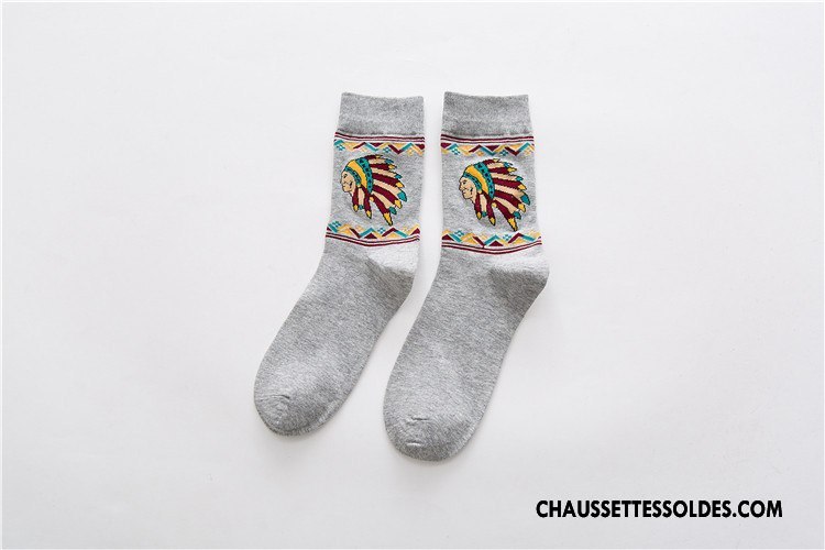 Chaussettes Mi Hautes Homme Chaussette Courte Dessin Animé Milieu Nouvelles Arrivées Coton Bio 100% Coton Gris Foncé
