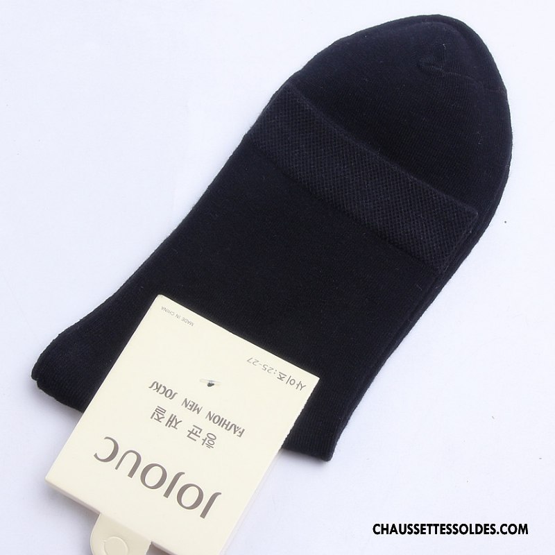 Chaussettes Mi Hautes Homme Chaussettes En Coton Milieu Anti-odeur Toutes Les Saisons Absorber La Sueur Casual Pure Noir Gris