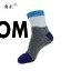 Chaussettes Mi Hautes Homme Cinq Doigts Milieu Simple Chaussettes En Coton Toutes Les Saisons Absorber La Sueur Couleurs Mixtes Bleu