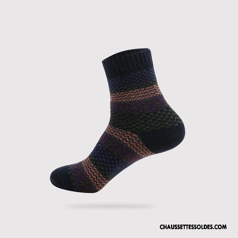 Chaussettes Mi Hautes Homme Confortable Milieu L'automne Fluide Doux Style National Hiver Marron / Brun