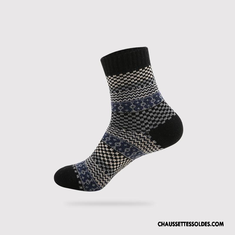 Chaussettes Mi Hautes Homme Confortable Milieu L'automne Fluide Doux Style National Hiver Marron / Brun
