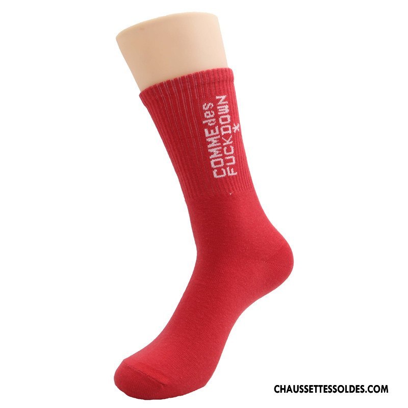 Chaussettes Mi Hautes Homme Coton Bio Femme Général Tendance Blanc