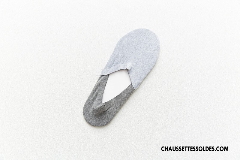 Chaussettes Mi Hautes Homme Coton Bio Mode Chaussette Courte Invisible Été Chaussette Basse Coupée Marron / Brun Clair