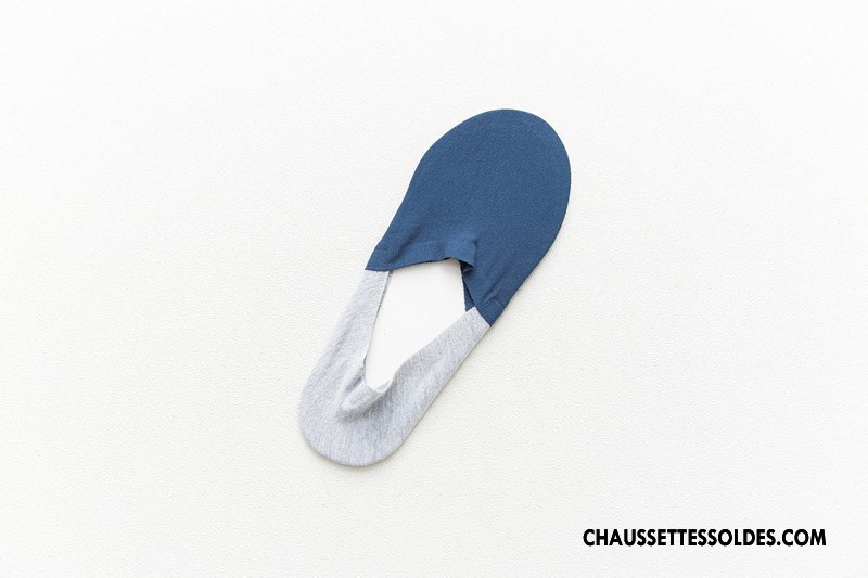Chaussettes Mi Hautes Homme Coton Bio Mode Chaussette Courte Invisible Été Chaussette Basse Coupée Marron / Brun Clair