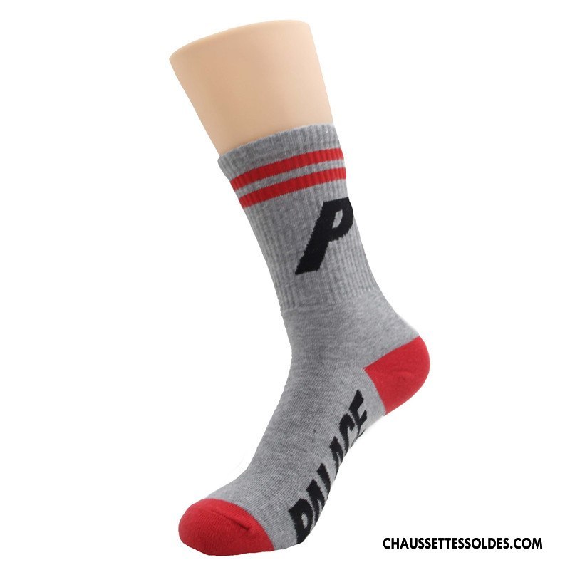 Chaussettes Mi Hautes Homme Coton Bio Mode Danse De Rue Femme Longue Hip Hop Noir