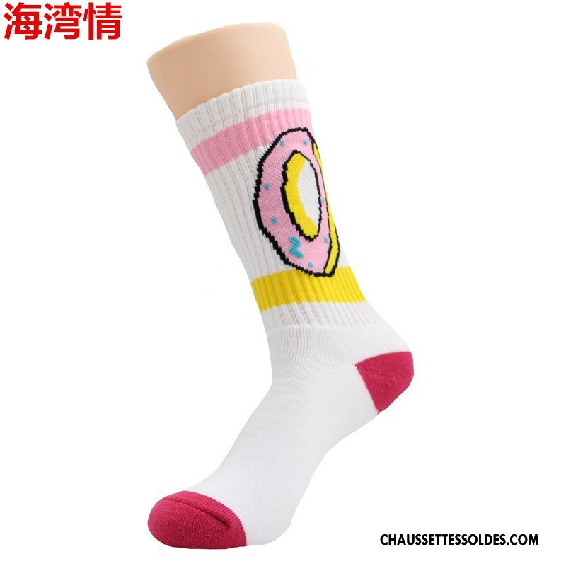 Chaussettes Mi Hautes Homme Coton Bio Populaire Europe Lovers Marque De Tendance Mouvement Gris