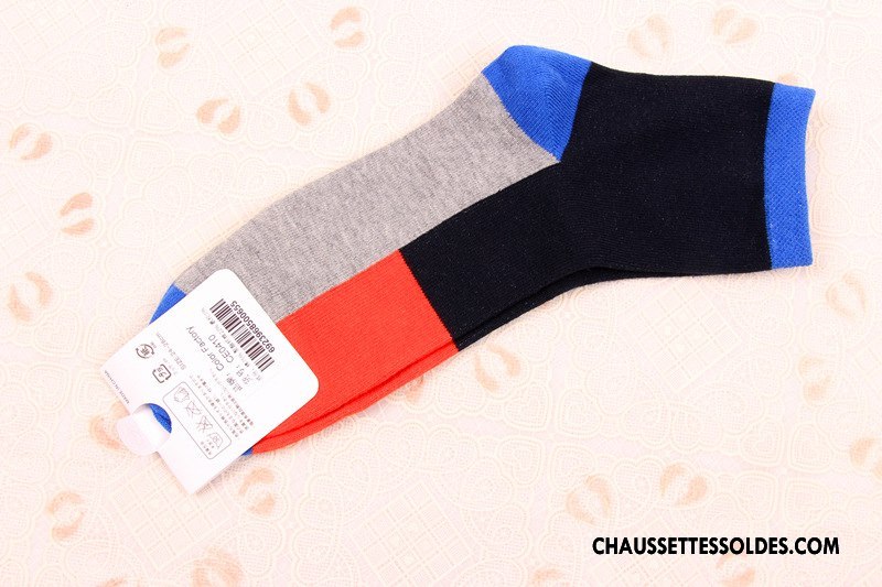 Chaussettes Mi Hautes Homme Coton Bio Épissure Hiver Milieu Tendance Personnalité Pure Blanc