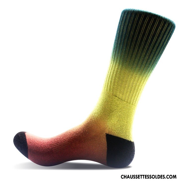 Chaussettes Mi Hautes Homme Créatif De Plein Air Mouvement L'automne Hiver Coloré