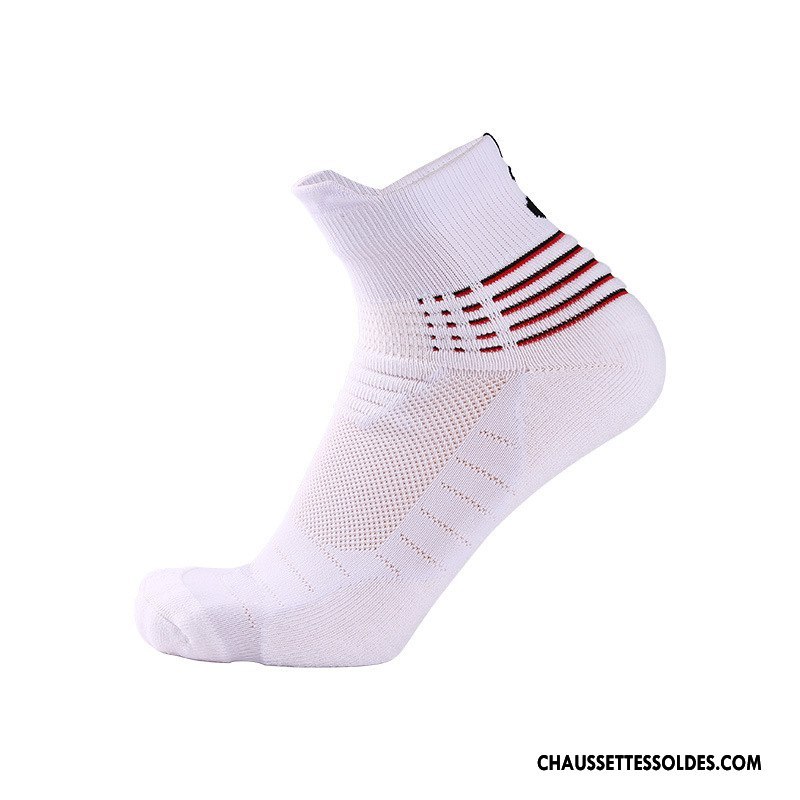 Chaussettes Mi Hautes Homme Cushioning De Plein Air Terry Basket Antidérapant Respirant Bleu Marin