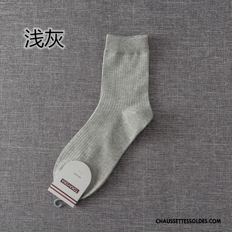 Chaussettes Mi Hautes Homme De Travail Matelassé Coton Bio Haute Qualité Milieu Livraison Gratuite Pure Bleu