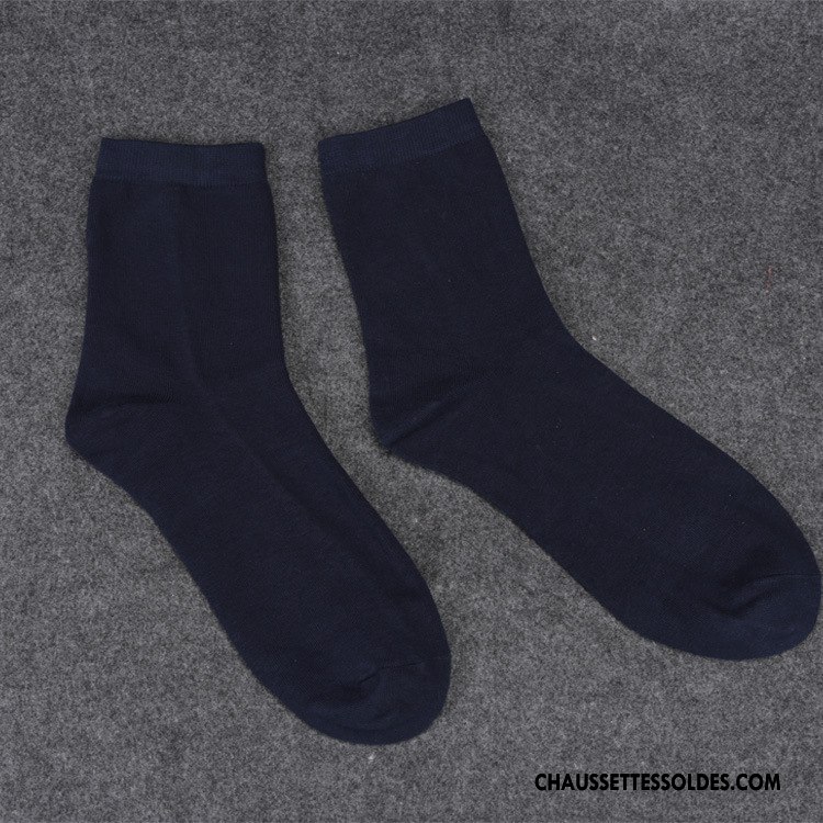 Chaussettes Mi Hautes Homme De Travail Milieu Livraison Gratuite Coton Bio Noir