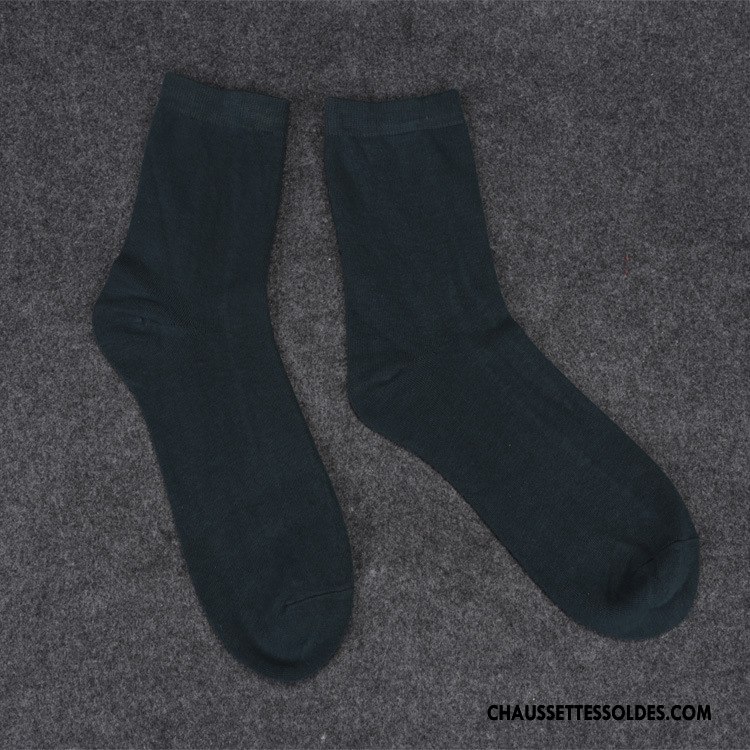 Chaussettes Mi Hautes Homme De Travail Milieu Livraison Gratuite Coton Bio Noir