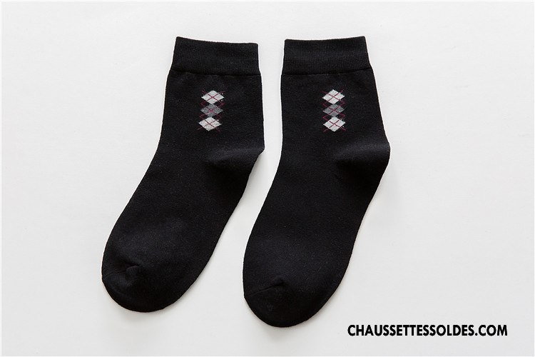 Chaussettes Mi Hautes Homme De Travail Nouveau Coton Bio 100% Coton Chaussette Courte Hiver Marron / Brun