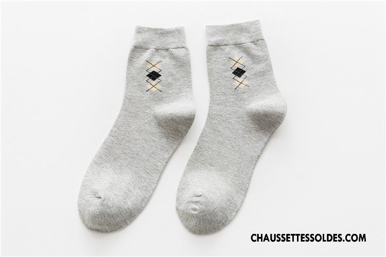 Chaussettes Mi Hautes Homme De Travail Nouveau Coton Bio 100% Coton Chaussette Courte Hiver Marron / Brun