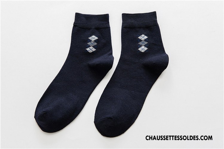 Chaussettes Mi Hautes Homme De Travail Nouveau Coton Bio 100% Coton Chaussette Courte Hiver Marron / Brun