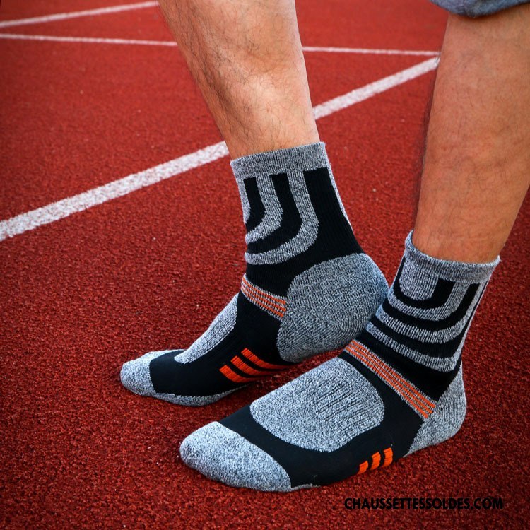 Chaussettes Mi Hautes Homme Escalade Le Nouveau Milieu L'automne Hiver Mouvement Vert