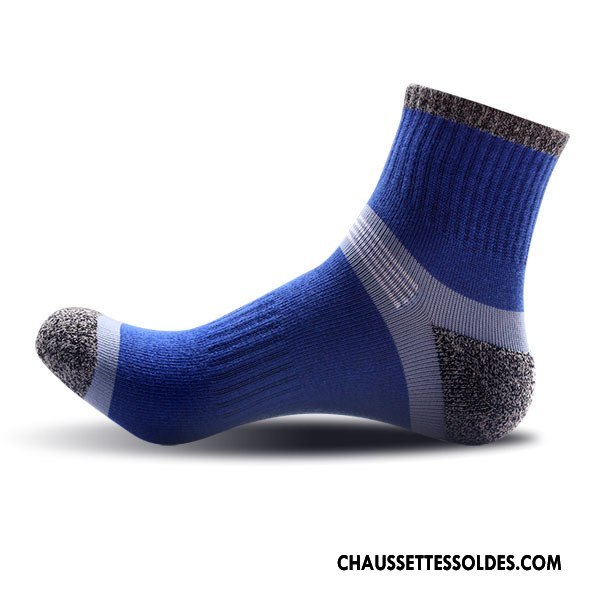 Chaussettes Mi Hautes Homme Escalade Mouvement L'automne Hiver Le Nouveau Milieu Bleu