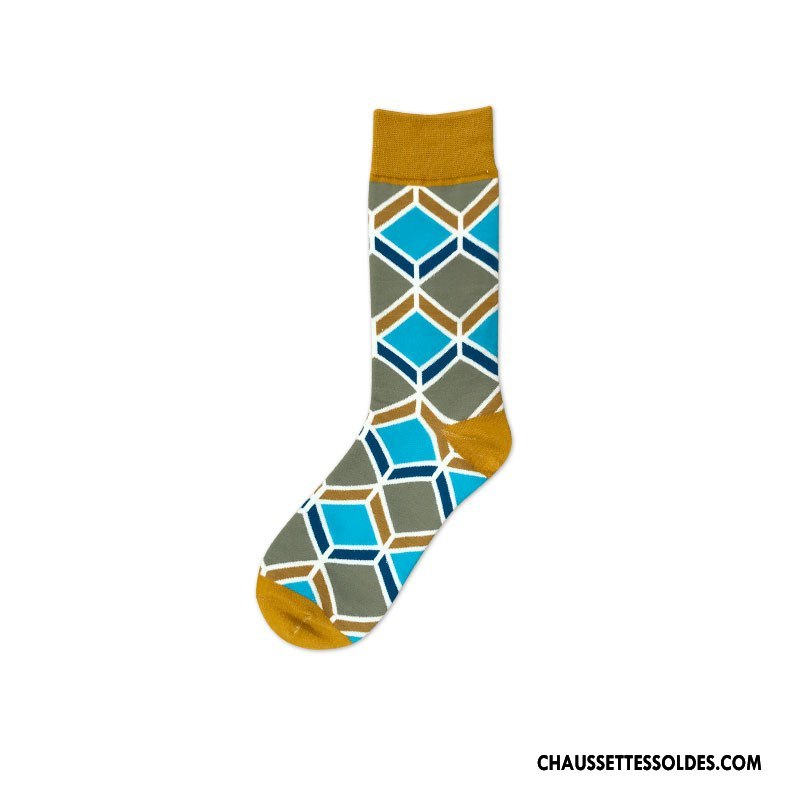 Chaussettes Mi Hautes Homme Europe Le Nouveau Mode Lovers Milieu Tendance Coloré