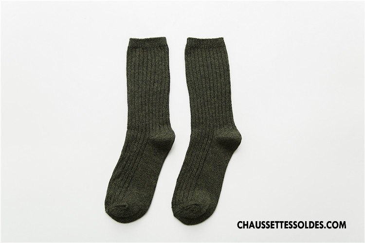 Chaussettes Mi Hautes Homme Femme Le Nouveau Milieu Lovers Hiver L'automne Bordeaux