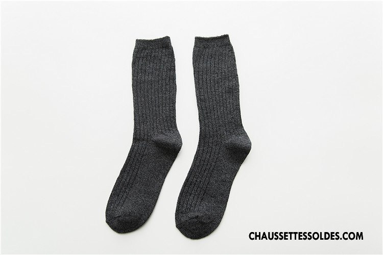 Chaussettes Mi Hautes Homme Femme Le Nouveau Milieu Lovers Hiver L'automne Bordeaux