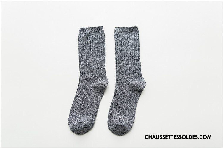 Chaussettes Mi Hautes Homme Femme Le Nouveau Milieu Lovers Hiver L'automne Bordeaux
